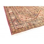 Pasargad Home Vintage Hamadan Brown Lamb's Wool Area Rug- 3' 7" X 10' 8"