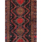 Pasargad Home Vintage Lori Collection Black Lamb's Wool Area Rug- 4' 5" X 8' 3"