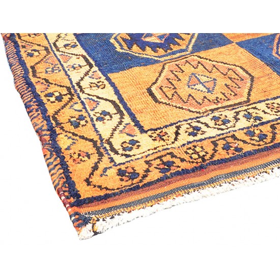 Pasargad Home Vintage Shiraz Multi Lamb's Wool Area Rug- 4' 0" X 11' 7"