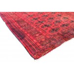 Pasargad Home Vintage Tekkeh Collection Red Lamb's Wool Area Rug- 4' 5" X 6' 4"