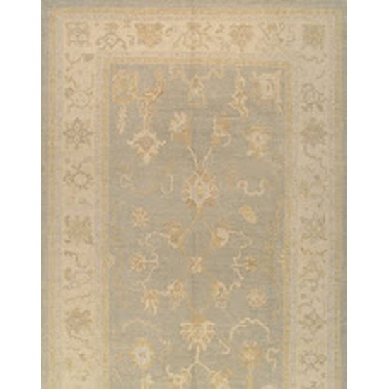 Pasargad Home Turkish Oushak Hand-Knotted Lamb's Wool Area Rug- 9' 1" X 15' 1"