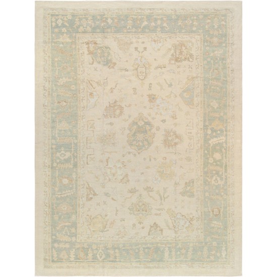 Pasargad Home Oushak Collection Lamb's Wool Area Rug- 12' 0" X 16' 5"