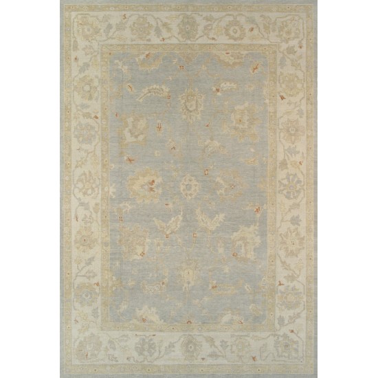 Pasargad Home Oushak Hand-Knotted Lamb's Wool Area Rug- 9' 0" X 13' 2"