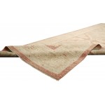 Pasargad Home Oushak Collection Hand-Knotted Wool Runner- 2'11" X 9' 5"