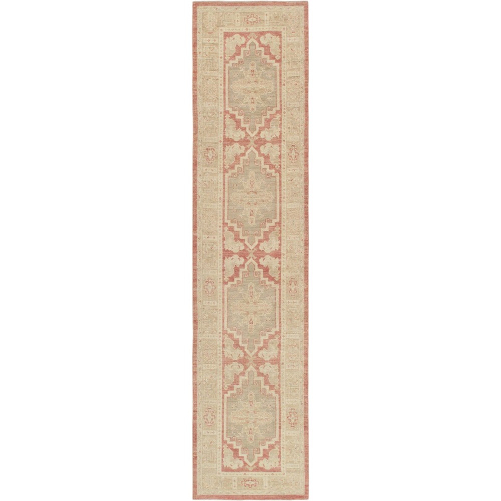 Pasargad Home Turkish Oushak Collection Hand-Knotted Wool Runner- 2'11" X 12' 9"