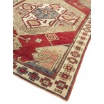 Pasargad Home Vintage Kazak Collection Rust Lamb's Wool Area Rug- 4' 1" X 5' 9"