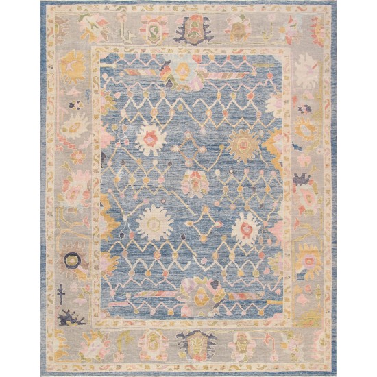 Pasargad Home Oushak Collection Hand-Knotted Wool Area Rug-11' 7" X 14' 7"