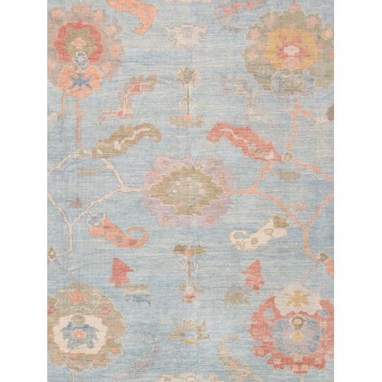 Pasargad Home Oushak Collection Hand-Knotted Wool Area Rug-11'11" X 14' 4"