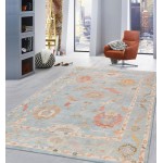 Pasargad Home Oushak Collection Hand-Knotted Wool Area Rug-11'11" X 14' 4"