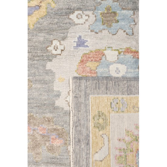 Pasargad Home Oushak Collection Hand-Knotted Wool Area Rug- 9' 9" X 13' 8"
