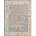 Pasargad Home Area Rug Oushak Hand-Knotted Wool Blue 10' 0" X 13' 2"