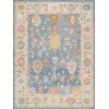 Pasargad Home Oushak Collection Hand-Knotted Wool Area Rug- 9'10" X 13' 1"