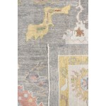 Pasargad Home Oushak Collection Hand-Knotted Wool Area Rug- 8'10" X 12' 0"