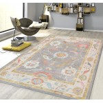 Pasargad Home Oushak Collection Hand-Knotted Wool Area Rug- 8'10" X 12' 0"