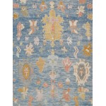 Pasargad Home Oushak Collection Hand-Knotted Wool Area Rug- 9' 0" X 12' 6"