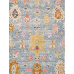 Pasargad Home Oushak Collection Hand-Knotted Wool Area Rug-11' 7" X 14' 2"