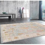 Pasargad Home Oushak Collection Hand-Knotted Wool Area Rug- 8'10" X 11' 8"