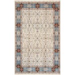 Pasargad Home Hereke Collection Hand-Knotted Pure Silk Area Rug- 5' 1" X 8' 3"