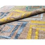 Pasargad Home Sumak Modern Collection Hand-Woven Hemp Area Rug- 5' 0" X 8' 0"