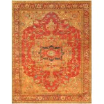 Pasargad Home Area Rug Serapi Hand-Knotted Wool Rust 10' 0" X 14' 0"