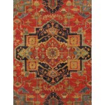 Pasargad Home Serapi Collection Hand-Knotted Wool Rust Area Rug- 9' 8" X 9'11"