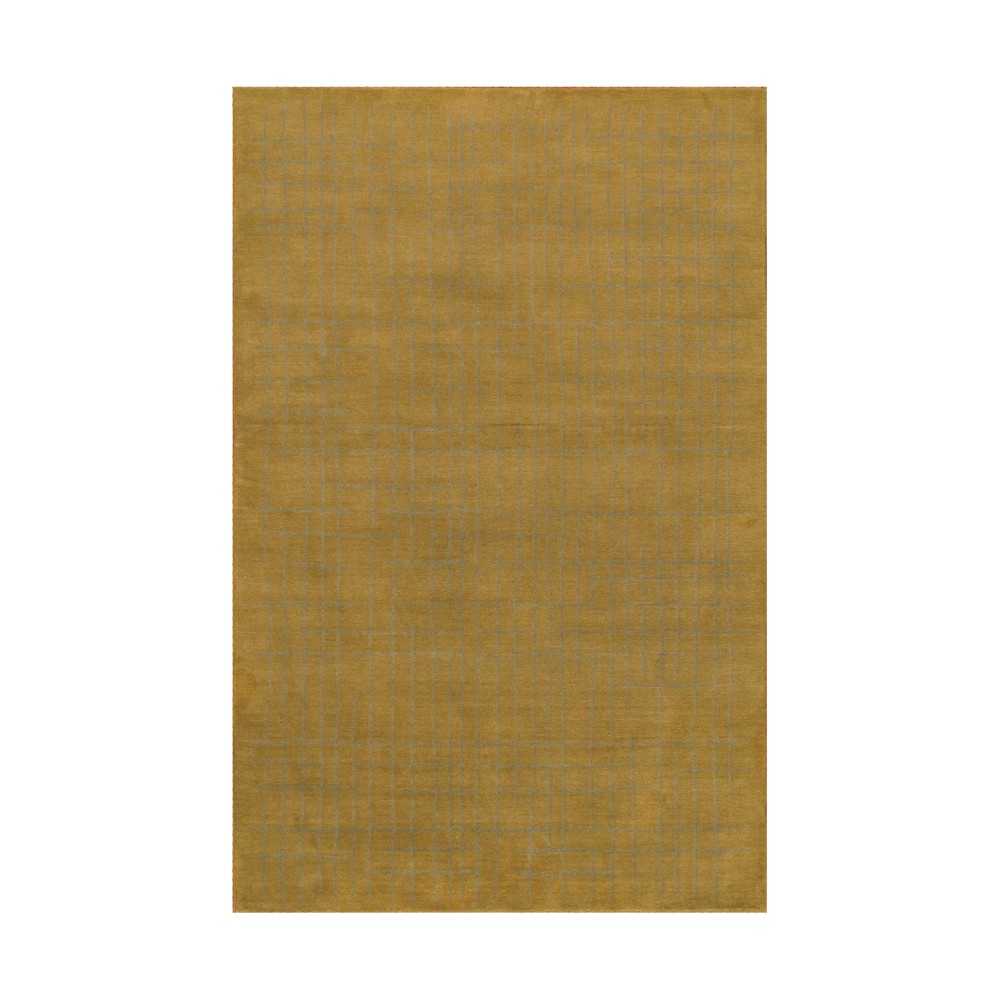 Pasargad Home Modern Collection Hand-Loomed Lamb's Wool Area Rug- 5' 2" X 8' 0"