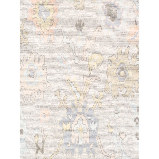 Pasargad Home Oushak Collection Hand-Knotted Wool Area Rug- 9'10" X 14' 0"