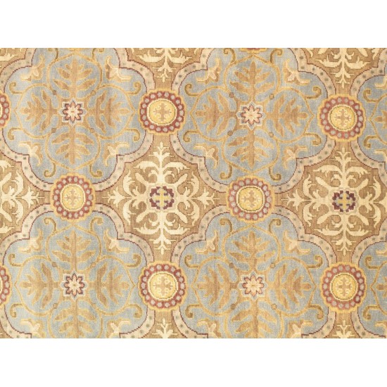 Pasargad Home Sultanabad Hand-Knotted Lamb's Wool Area Rug- 6' 0" X 9' 0"