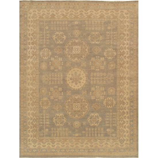 Pasargad Home Khotan Hand-Knotted Lamb's Wool Area Rug- 9' 4" X 12' 3"