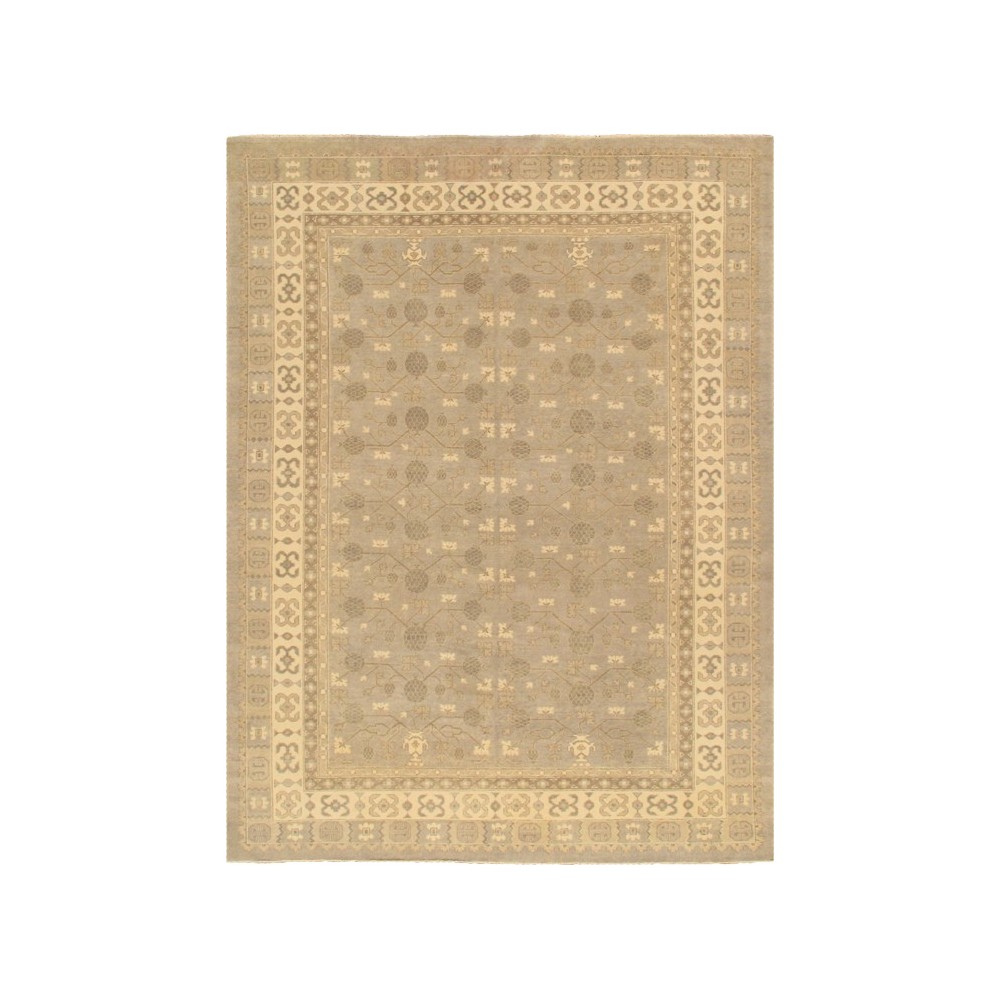 Pasargad Home Khotan Hand-Knotted Lamb's Wool Area Rug- 8' 3" X 10' 3"