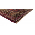 Pasargad Home Antique Sivas Collection Coral Lamb's Wool Area Rug- 3' 7" X 5' 7"