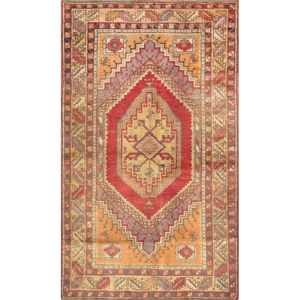 Pasargad Home Antique Sivas Collection Coral Lamb's Wool Area Rug- 3' 8" X 6' 1" Pasargad Home Antique Sivas Collection Coral Lamb's Wool Area Rug- 3' 8" X 6' 1"