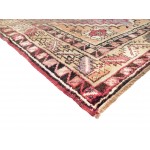 Pasargad Home Antique Sivas Collection Coral Lamb's Wool Area Rug- 3' 8" X 6' 1"