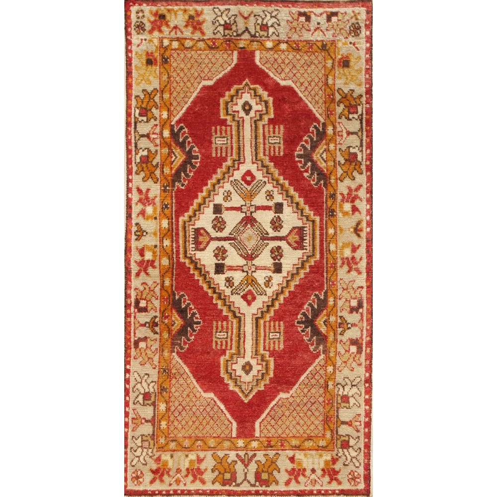 Pasargad Home Vintage Anatolian Rust Lamb's Wool Area Rug- 2' 7" X 5' 1"