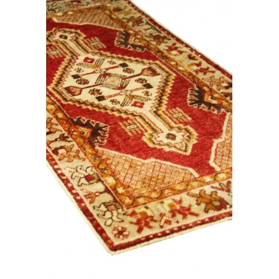 Pasargad Home Vintage Anatolian Rust Lamb's Wool Area Rug- 2' 7" X 5' 1"