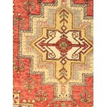 Pasargad Home Vintage Oushak Coral Lamb's Wool Area Rug- 4' 0" X 6' 0"