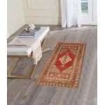 Pasargad Home Vintage Oushak Coral Lamb's Wool Area Rug- 3' 8" X 6' 4"