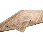 Pasargad Home Vintage Sivas Collection Salmon Wool Area Rug- 4' 7" X 8' 6"