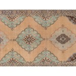Pasargad Home Vintage Sivas Collection Cream Wool Area Rug- 4' 8" X 13' 9"