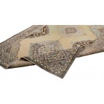 Pasargad Home Vintage Sivas Collection Cream Wool Area Rug- 4' 8" X 13' 9"
