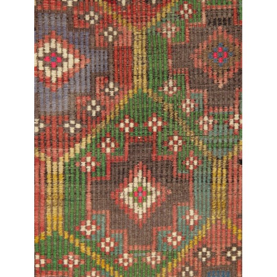 Pasargad Home Vintage Kilim Multi Lamb's Wool Area Rug- 6' 3" X 11' 3"51085