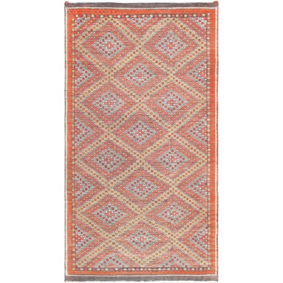 Pasargad Home Vintage Kilim Multi Lamb's Wool Area Rug- 6' 3" X 11' 3"51086