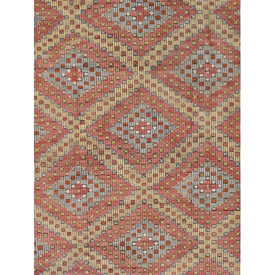 Pasargad Home Vintage Kilim Multi Lamb's Wool Area Rug- 6' 3" X 11' 3"51086