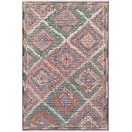 Pasargad Home Vintage Kilim Collection Multi Lamb's Wool Area Rug- 6' 0" X 9' 8"