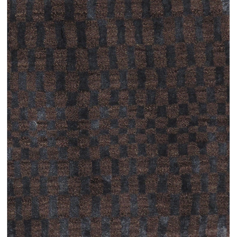 Pasargad Home Area Rug Modern Hand-Loomed Silk, Wool Brown 1' 2" X 1' 2"