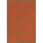 Pasargad Home Area Rug Kilim Flat Weave Lamb's Wool Rust 4' 0" X 6' 0"