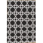 Pasargad Home Area Rug Kilim Flat Weave Lamb's Wool Black 8' 0" X 10' 0"