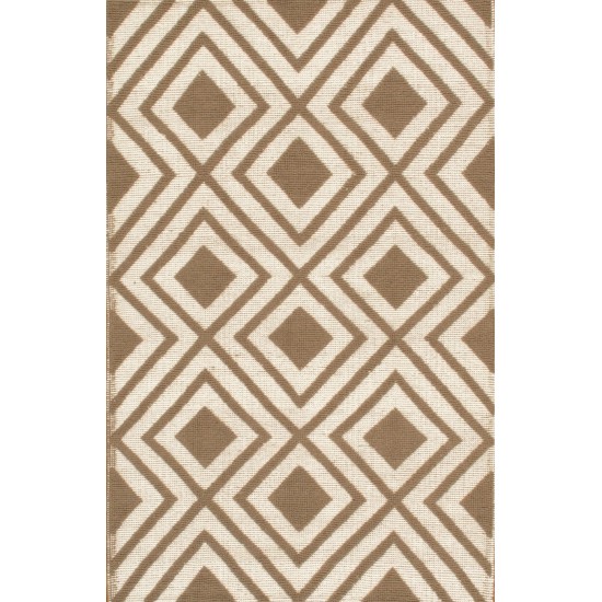 Pasargad Home Kilim Hand-Woven Lamb's Wool Area Rug- 5' 0" X 8' 0" SA-14355 5X8