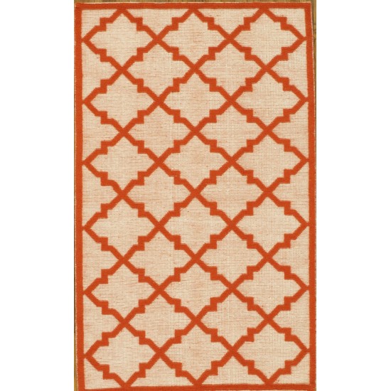 Pasargad Home Area Rug Kilim Hand-Knotted Lamb's Wool Beige 5' 0" X 8' 0"