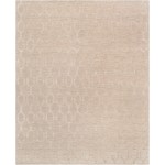 Pasargad Home Transitional Hand-Woven Silk & Wool Area Rug- 5' 0" X 8' 0"